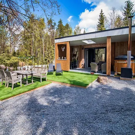 In Biron With Barrel Sauna And Hot Tub Chalet *