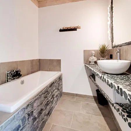 In Biron With Barrel Sauna And Hot Tub Chalet *